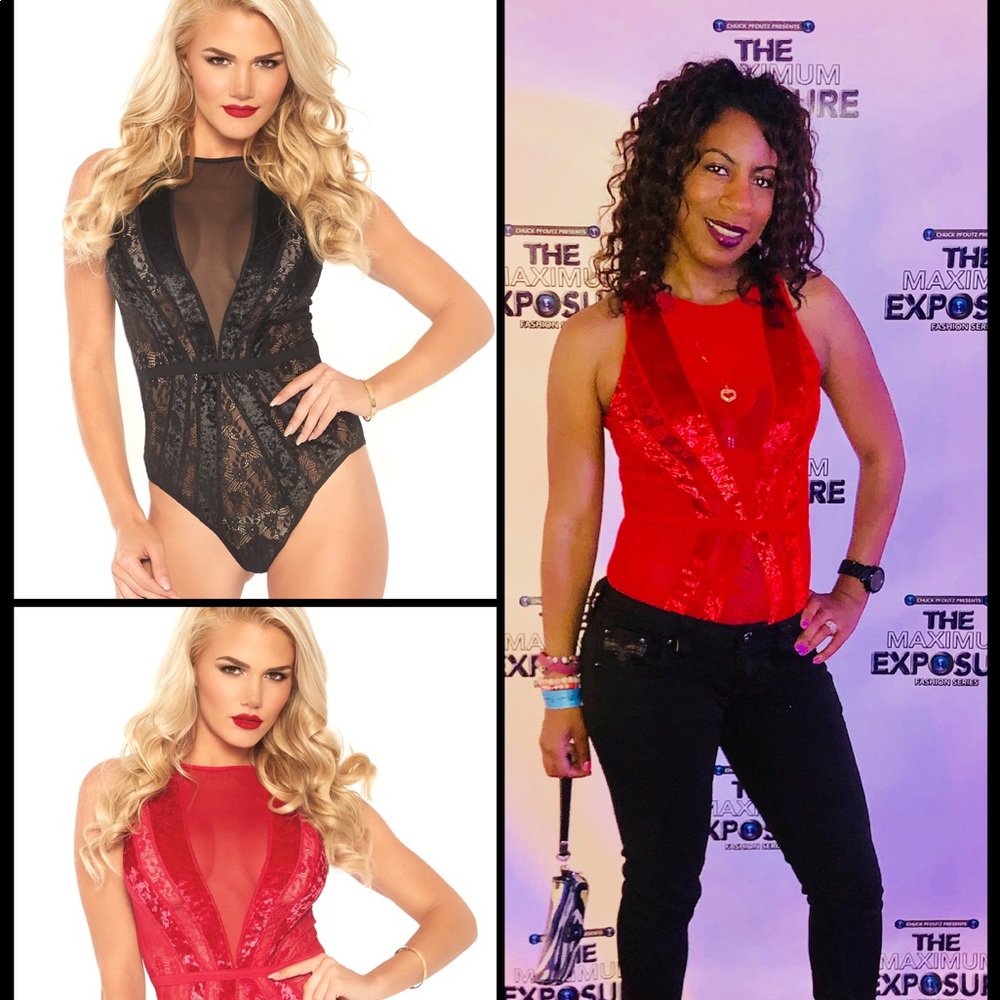 Sheer teddy/shirt